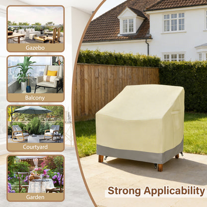 Patio Chair Covers,Outdoor Chair Cover,600D Waterproof/Dustproof Patio Furniture Covers for Outdoor Furniture, 32" L x 37" W x 36"H
