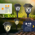 Catgood Solar Lights Outdoor Pathway, 6 Pack Solar Garden Stake Lights for Yard Patio Walkway Planter Pool, LED Waterproof, Cool White