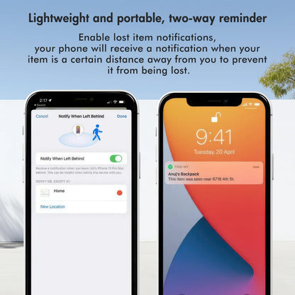 Bluetooth Tracker, Smart Air Tracker Tags,Key Finder and Item Locator Compatible with Apple Find My (iOS Only),Wireless Smart Tracker Tag for Keys/Luggage/Wallet,4-Pack,Black