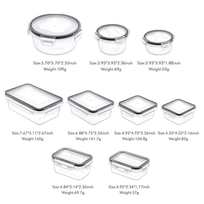 24 Pack Food Storage Containers with Lids, Bento Boxes, Silicone Pantry Containers, BPA Free Containers for Food Meal Prep Tupperware Kitchen Organization (24 Pack + Marker & Labels)