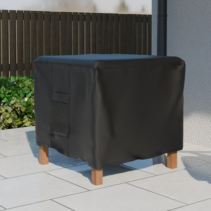 CATGOOD Fire Pit Cover Square, Waterproof Square Fire Pit Table Cover, 600D Heavy Duty Fabric with PVC Coating