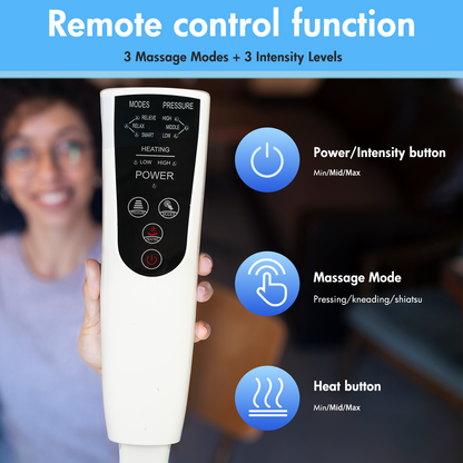 Leg Massager with Heat, Air Compression Thigh, Leg Air Compression Massager for Circulation and Pain Relief with 3 Modes, Muscles Relaxation