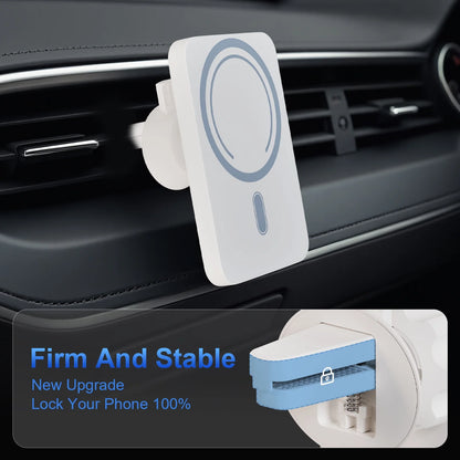 Wireless Charger Magnetic Car phone Holder for iPhone 17 16 15 14 13 Pro Max 12 Phone Car Accessories 15W Fast Charging Car Mount Charger