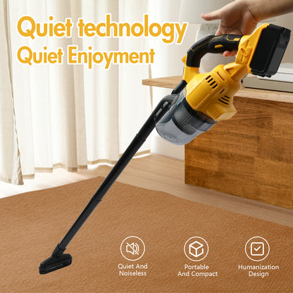 Cordless Handheld Vacuum for Makita Battery, 5-in-1 Car Vacuum Cleaner with 4.0Ah Battery and Charger for Floor Carpet, Yellow