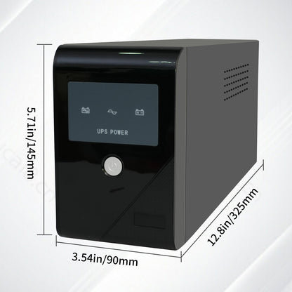 CATGOOD UPS 850VA/510W Backup Power, 3 Outlets, Battery Backup with Surge Protection, Suitable for Home and Office