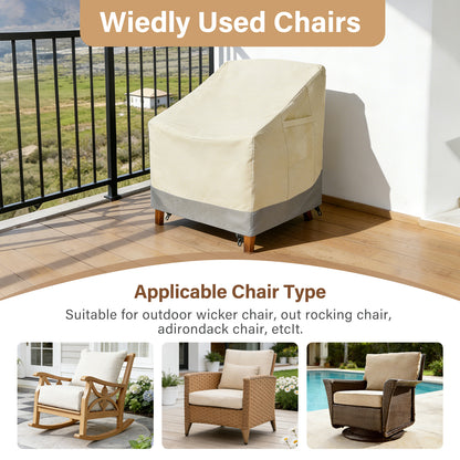 Patio Chair Covers,Outdoor Chair Cover,600D Waterproof/Dustproof Patio Furniture Covers for Outdoor Furniture, 32" L x 37" W x 36"H