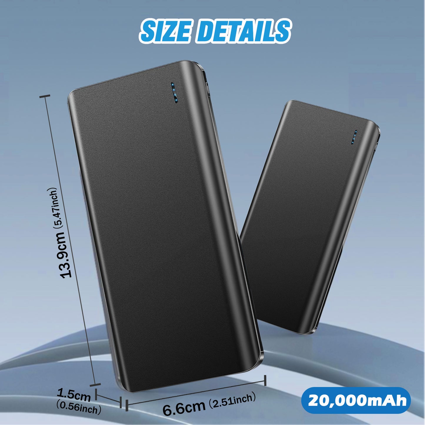 Portable Charger, 10000mAh Power Bank, USB C in&Out Fast Charging Battery Pack, Travel Essential Phone Powerbank Compatible with iPhone 17 16 15 Samsung S22 S21 Google iPad etc