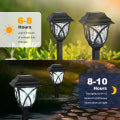 Catgood Solar Lights Outdoor Pathway, 6 Pack Solar Garden Stake Lights for Yard Patio Walkway Planter Pool, LED Waterproof, Warm White