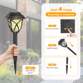 Catgood Solar Lights Outdoor Pathway, 6 Pack Solar Garden Stake Lights for Yard Patio Walkway Planter Pool, LED Waterproof, Cool White