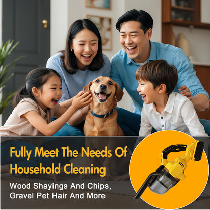 Cordless Handheld Vacuum for Makita Battery, 5-in-1 Car Vacuum Cleaner with 4.0Ah Battery and Charger for Floor Carpet, Yellow