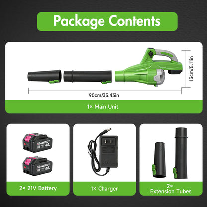 Cordless Leaf Blower, 200 MPH 850 CFM Electric Blower with 8 Speeds, 2¡Á4.0AH Batteries and Charger, Lightweight for Yard, Patio and Dust Cleaning
