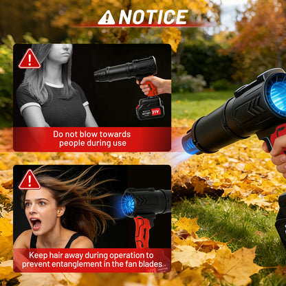 Cordless Leaf Blower, 950000 RPM Electric Leaf Blower with 2 X 4.0Ah Batteries & Charger, 111MPH Lightweight Handheld Blower for Patio Cleaning Blowing Leaves & Dust, Black