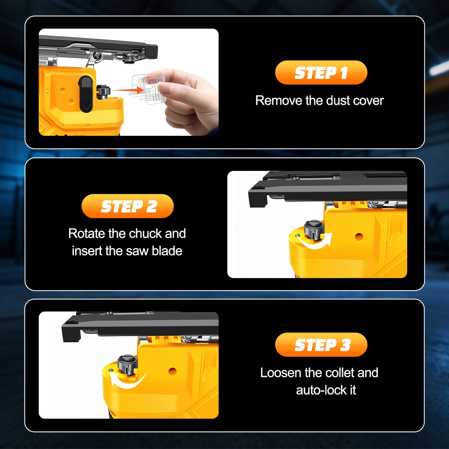Brushless Cordless Jig Saw, Electric Jigsaw Tool Power Jig Saws for Woodworking, Wood Cutter Hand Tool with 3 Orbital Settings, ¡À45¡ã Bevel Cutting, Compatible for DEWALT 20V Battery