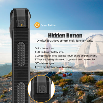 CATGOOD 10000mAh Portable Solar Charger for iphone and Android Power Bank with Dual 5V USB Ports for Outdoor Camping Hiking(Black)