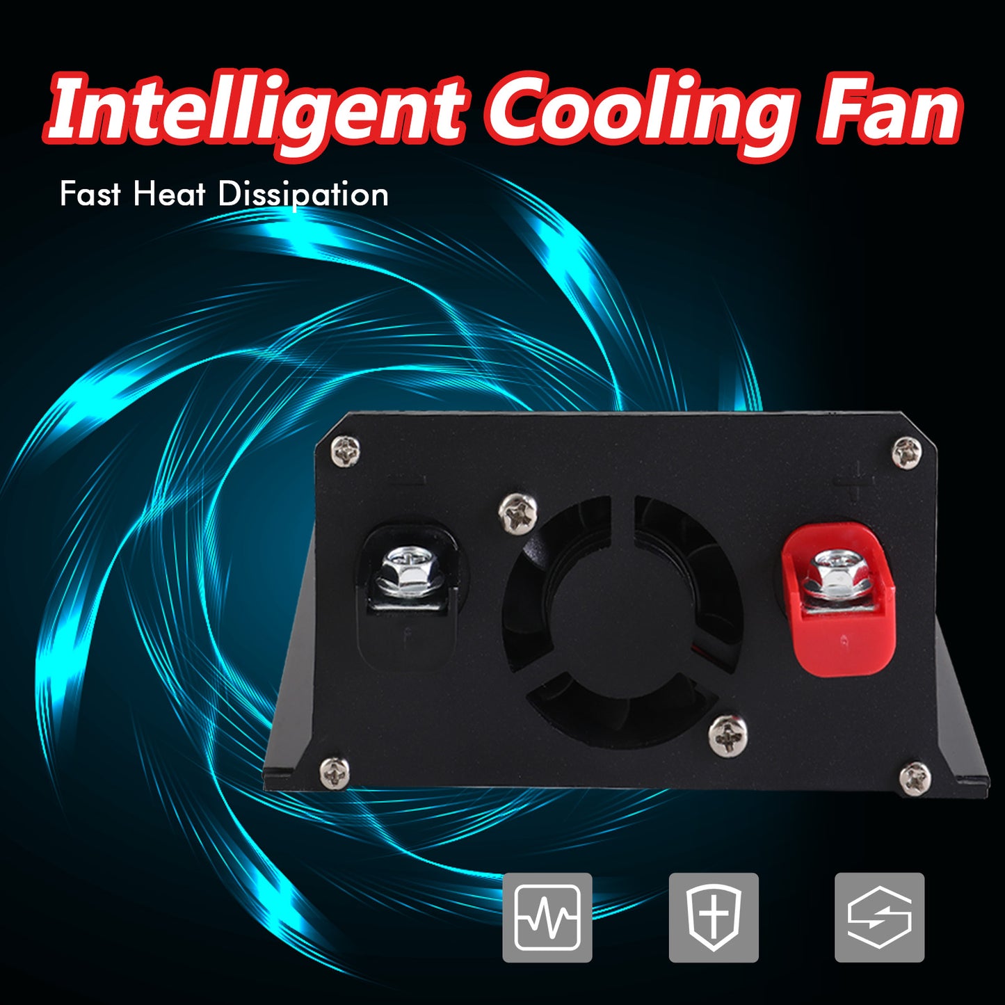 12V 800-Watt Continuous 3000-Watt Surge Power Inverter for Car