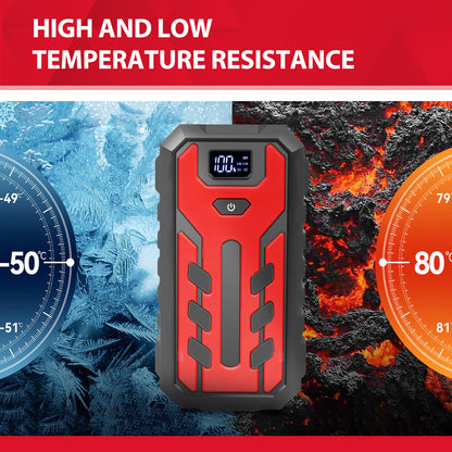 Car Battery Jump Starter 4000A Peak 39800mAH Car Jump Starter Portable Power Bank Charger for All Gas or Diesel Engine Battery Booster Jump Box LCD Display