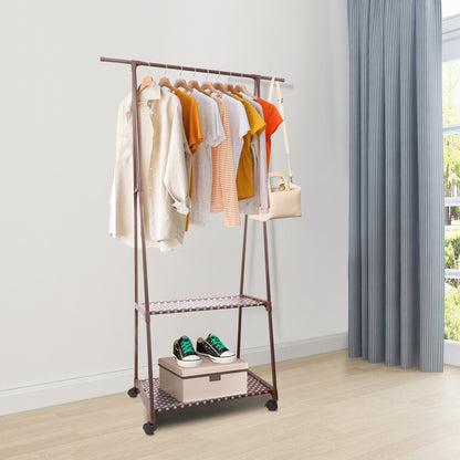 BAOKALEr Durable Clothes rack Clothing Storage, Brown