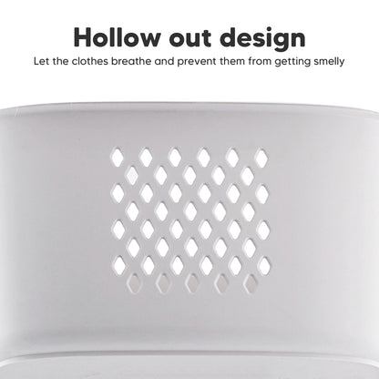 Magichomestore 2-Tier Rolling Laundry Hamper Sorter with Wheels, White
