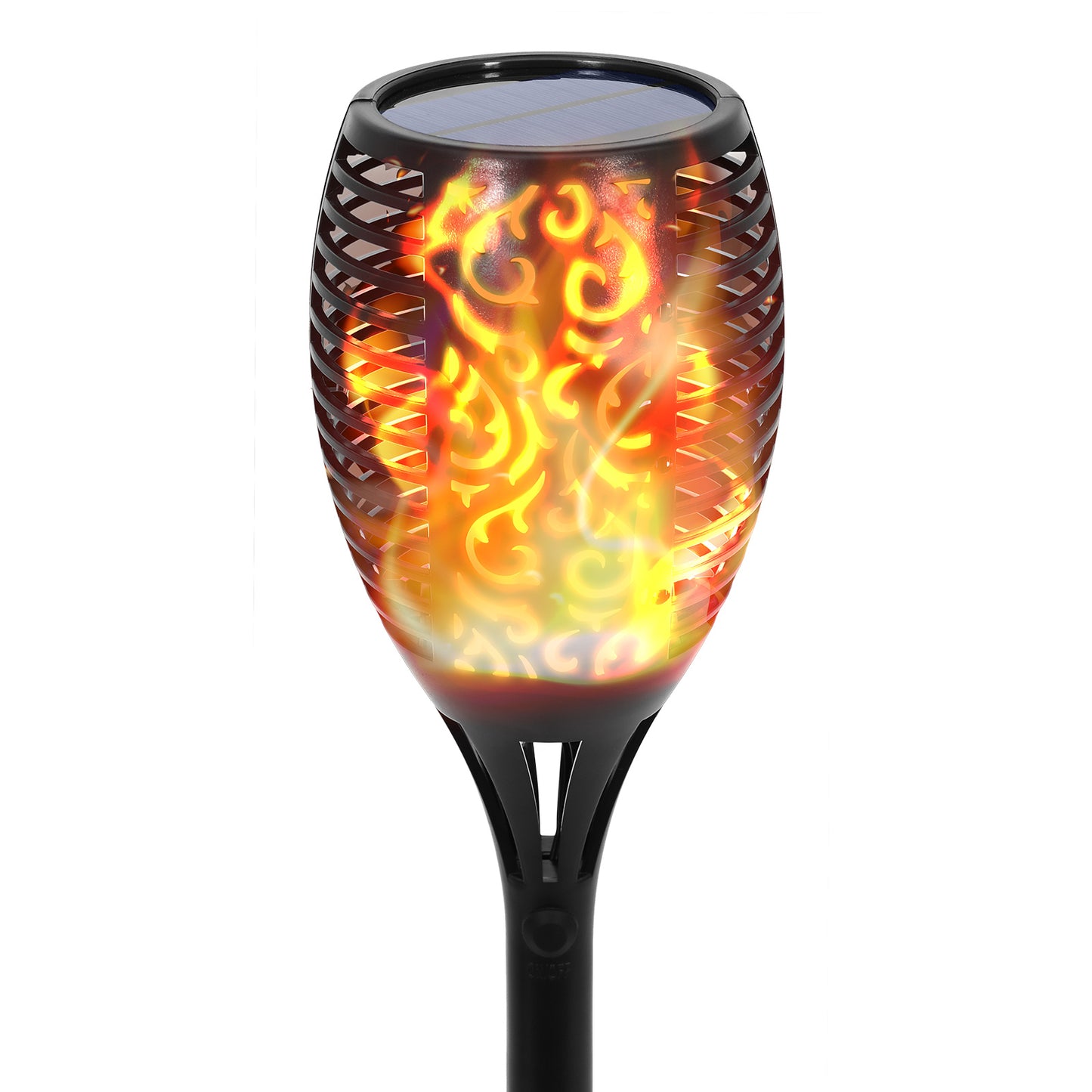 4 Pack 43" Solar Outdoor Lights 96 LED Higher & Larger Flickering Flame Solar Torch Lights Waterproof Outdoor Lighting Solar Powered Pathway Lights Xmas Decorations for Garden Patio Yard