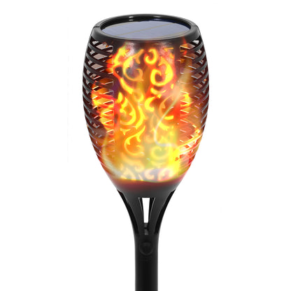 43" Solar Outdoor Lights, 96 LED Tiki Torch, Higher & Larger Flickering Flame Solar Torch Lights Waterproof Outdoor Pathway Lights for Garden Patio Yard 4 Pack