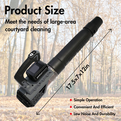 Brushless Leaf Blower Cordless, 374CFM/180MPH & 2 Speed Levels, Electric Cordless Leaf Blower with 2X4.0Ah Battery Powered, Blowers for Lawn Care Snow Leaves Blowing