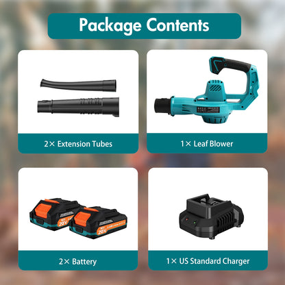 BAOKALER Cordless Leaf Blower, 160MPH 20V Handheld Electric Leaf Blowers with 2 Battery, Lightweight Battery Powered Leaf Blower
