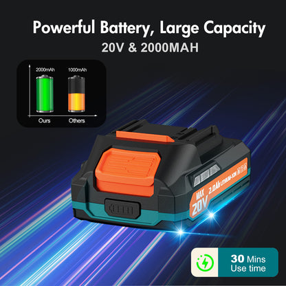 Cordless Leaf Blower, 160MPH 20V Handheld Electric Leaf Blowers with Battery, Lightweight Battery Powered Leaf Blower