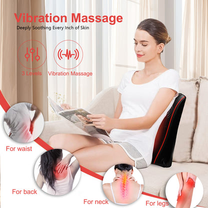 CATGOOD Heated Neck Massager, Cordless Heated Neck and Back Massager Simulated Human Hand Design for Pain Relief, Muscle Relax, Green