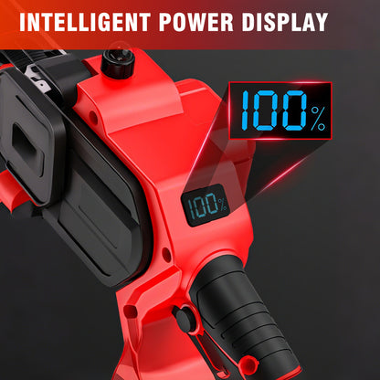 6 & 8 inch Mini Chainsaw, Electric Chainsaw with 2 pcs 1.5Ah Batteries and 2 Chains for Trees Branches Trimming Wood Cutting