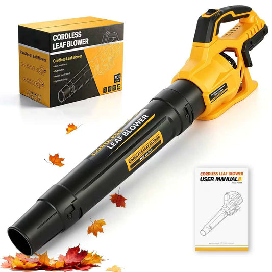 21V Portable Cordless Leaf Blower, 100MPH & 476CFM, 2?Speed Adjustable, Compatible with DEWALT 20V Battery, Tool Only, for Yard Lawn Driveway Cleaning