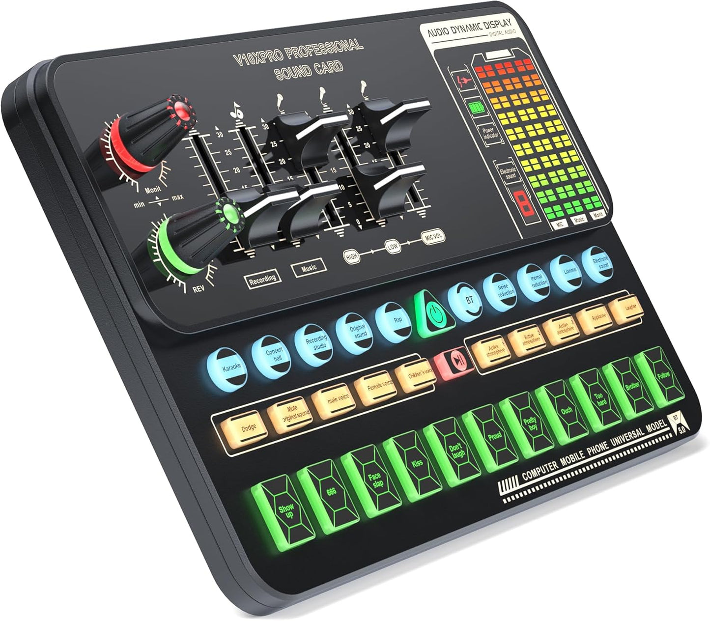 Podcast Equipment Bundle, Recording Studio Package Perfect for Recording, Broadcasting, Live Streaming, V10XPRO Voice Changer with Pro BM-800 Microphone