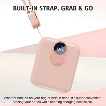 Baokaler Portable Charger, Smallest 22.5W 10000mAh USB C in & Out Power Bank Fast Charging, Phone Battery Pack Compatible with iPhone 17 16 15 14 Pro Samsung S24 Google iPad etc(Pink-2PK)