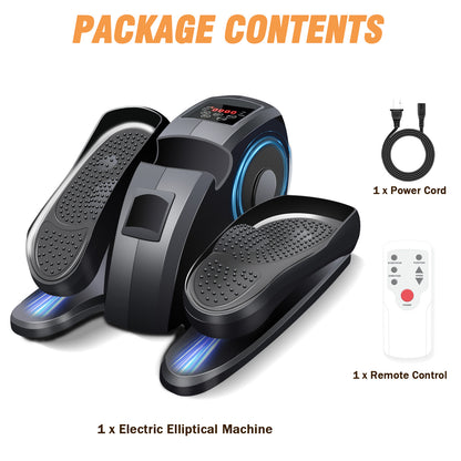 Rican Under Desk Elliptical, Electric Seated Foot & Leg Pedal Exerciser While Sitting for Seniors