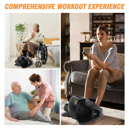 Rican Under Desk Elliptical, Electric Seated Foot & Leg Pedal Exerciser While Sitting for Seniors