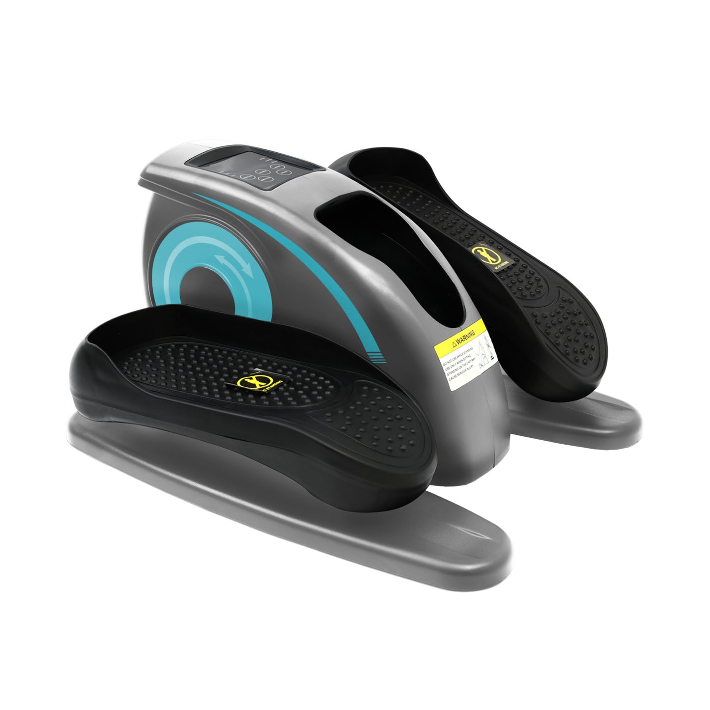 Under Desk Elliptical Machine, Quiet and Portable Electric Seated Pedal Exerciser with Remote Control and LCD Display Monitor for Adult &Seniors, Adjustable Directional and Speed