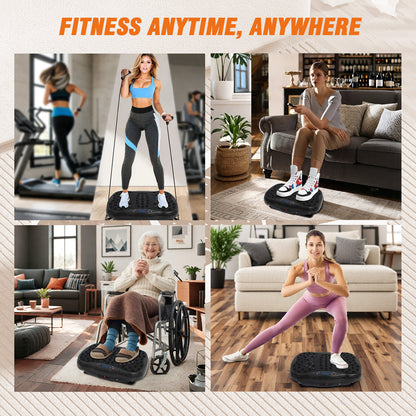 Vibration Plate Exercise Machine-Bluetooth, Vibration Plate for Muscle Relaxation, Whole Body Workout Vibrate Fitness Platform, Waver Vibration Plate for Body Toning