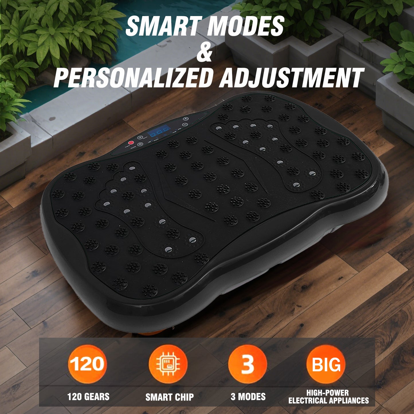 Vibration Plate Exercise Machine-Bluetooth, Vibration Plate for Muscle Relaxation, Whole Body Workout Vibrate Fitness Platform, Waver Vibration Plate for Body Toning