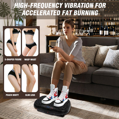 Vibration Plate Exercise Machine-Bluetooth, Vibration Plate for Muscle Relaxation, Whole Body Workout Vibrate Fitness Platform, Waver Vibration Plate for Body Toning