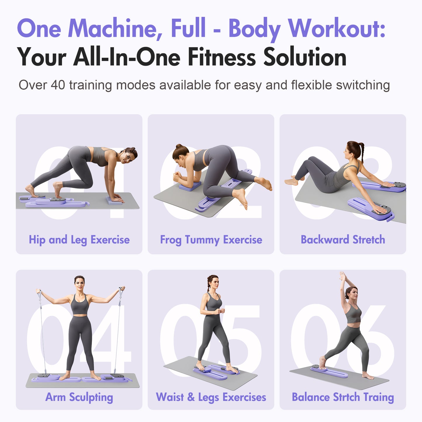 Rican Pilates Board, Ab Machines for Exercise, Abdominal Board, Pilates Reformer, Ab Core Trainer Machine, Abs Workout Equipment, Yoga Board, Pilates Board for Home Workout
