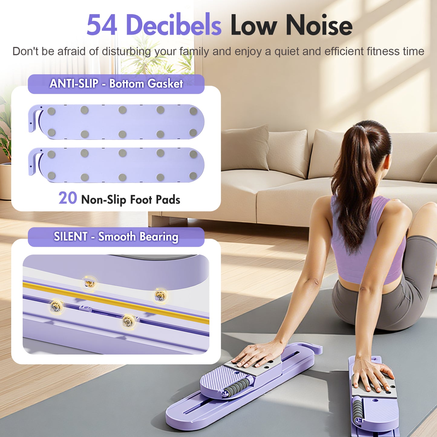 Rican Pilates Board, Ab Machines for Exercise, Abdominal Board, Pilates Reformer, Ab Core Trainer Machine, Abs Workout Equipment, Yoga Board, Pilates Board for Home Workout