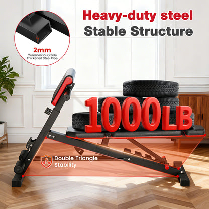 BAOKALER Weight Bench, 1000LBS Max Load, 8 in 1 Dumbbell Bench with Adjustable Seat Angles, Incline, Decline, and Flat Bench Roman Chair for Full Body Home Gym Workout