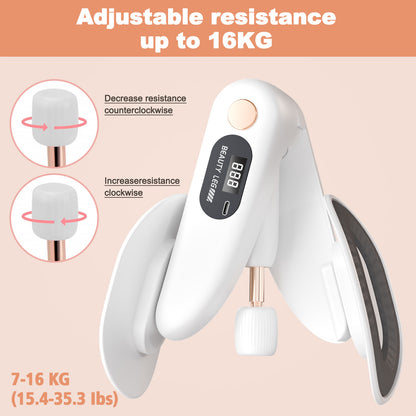 Rican Thigh Trainer, Thigh Exerciser with LED, Inner Thigh Exercise Equipment, Leg and Hip Strength Exercise Equipment Hip Shaper Trainer Machine
