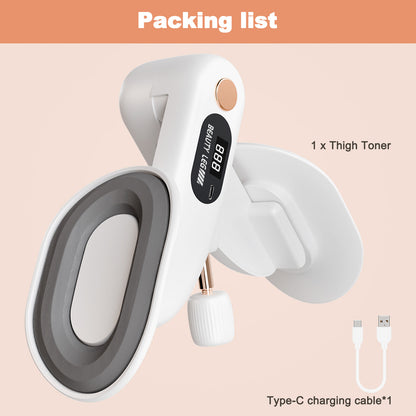 Rican Thigh Trainer, Thigh Exerciser with LED, Inner Thigh Exercise Equipment, Leg and Hip Strength Exercise Equipment Hip Shaper Trainer Machine