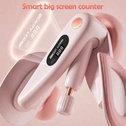 RICAN Thigh Trainer, 35lb Resistance Pelvic Floor Muscle Trainer, Inner Thigh Exerciser for Women, Home Workout Equipment, Pink