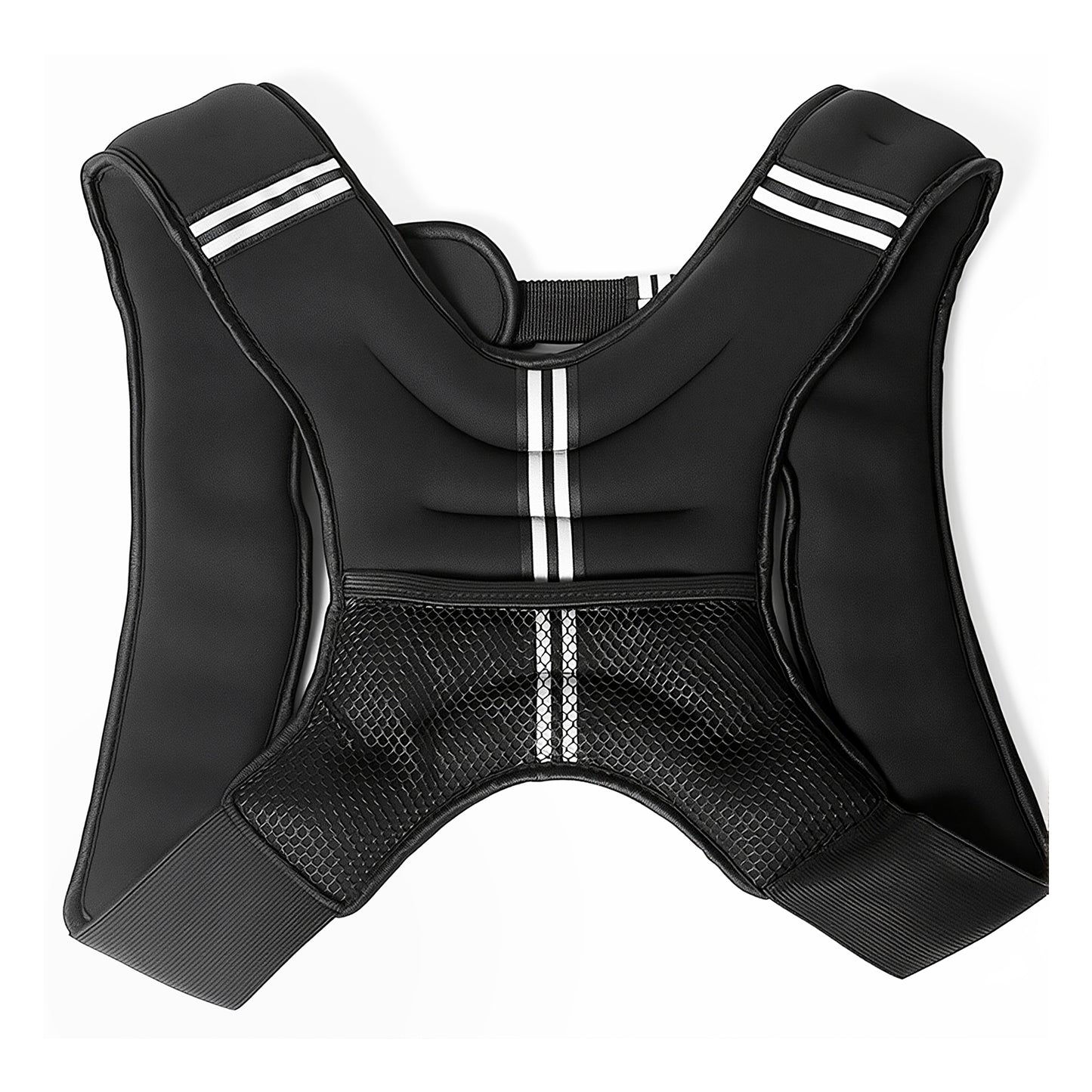 BAOKALER Weighted Vest 22lb with Reflective Strips, Ideal for Men & Women, Suitable for Strength Training, Running, Muscle Building & Weight Loss