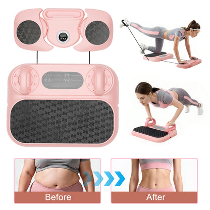 RICAN 6-in-1 Multifunctional Pilates Ab Board with Smart LED Digital Display, 550 lbs Capacity, for Core & Full Body Workout