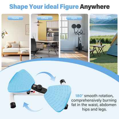 Waist Twister Machine, Ab Twister Board with Smart LED Digital Monitor, Anti-Slip Core Trainer for Home Gym Workout Equipment