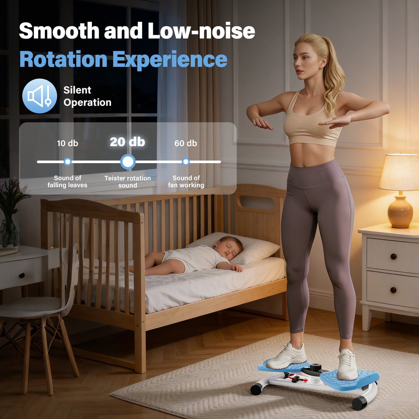 Waist Twister Machine, Ab Twister Board with Smart LED Digital Monitor, Anti-Slip Core Trainer for Home Gym Workout Equipment
