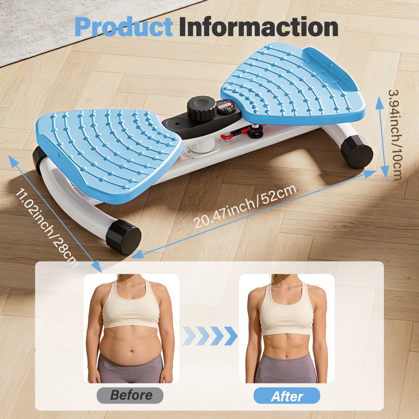 Waist Twister Machine, Ab Twister Board with Smart LED Digital Monitor, Anti-Slip Core Trainer for Home Gym Workout Equipment
