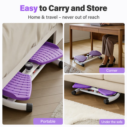 Slim Waist Twister, Waist Twister Machine, Core Workout Board for Women, Home Gym Equipment for Hourglass Figure & Love Handle Reduction, Purple